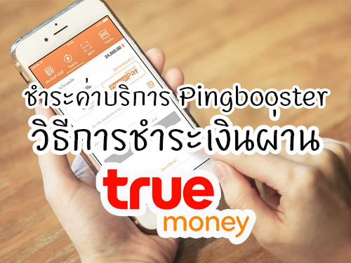 วิธีชำระเงิน PingBooster ด้วย True Money