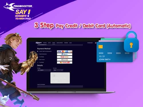 How to pay PingBooster with Credit/Debit Card (Automatic)