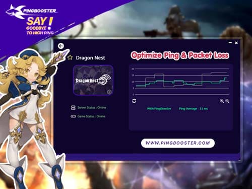 Reduce Ping Dragon Nest with PingBooster