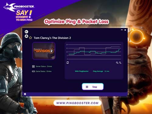 Reduce Ping Tom Clancy's The Division 2 with PingBooster