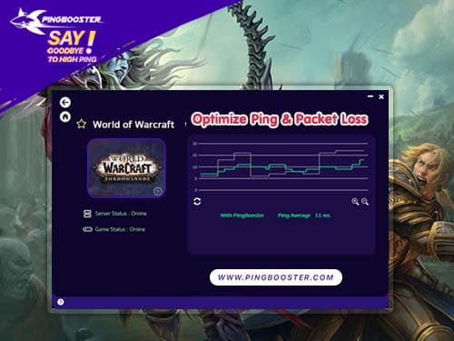 Bypass & Optimize Ping World of Warcraft with VPN PingBooster