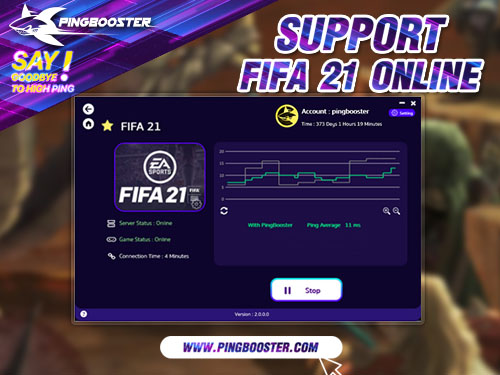 วิธีใช้งาน PingBooster สำหรับเล่นเกม FIFA 21 แก้แลค แก้ปิงดีที่สุด