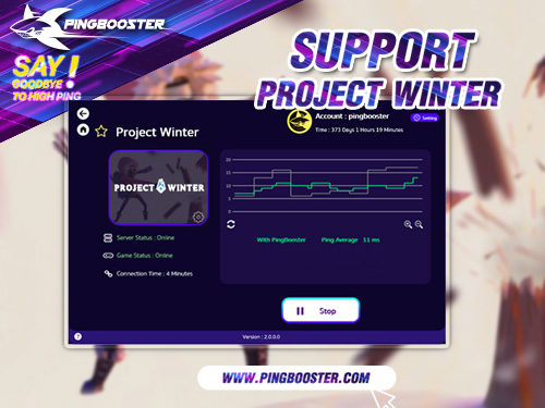 วิธีลดแลค ลดปิงเกม Project Winter ด้วย PingBooster