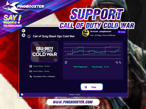 PingBooster VPN Support Call Of Duty Black Ops Cold War