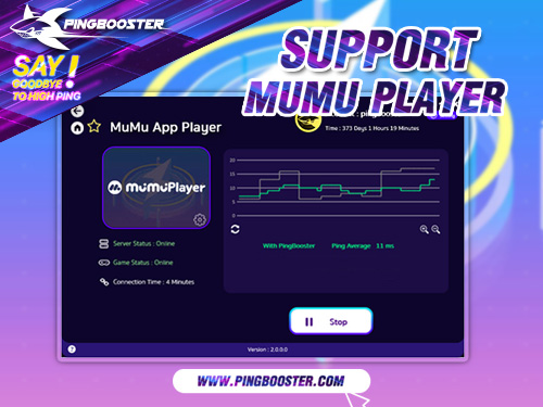 วิธีใช้ MuMu App Player ผ่านโปรแกรม PingBooster