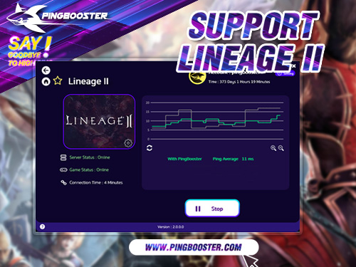 PingBooster VPN Support Lineage II