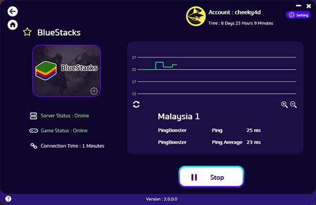 how-to-use-bluestacks-with-pingbooster