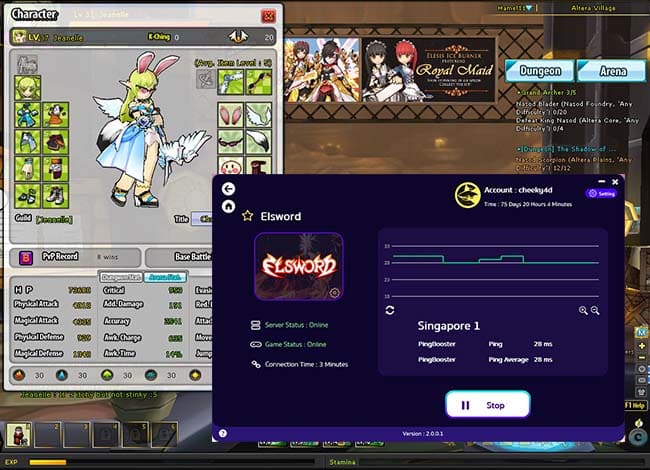how-to-use-pingbooster-play-elsword-online-fix-lag-and-bypass